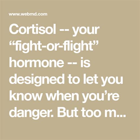 What is flight hormone?