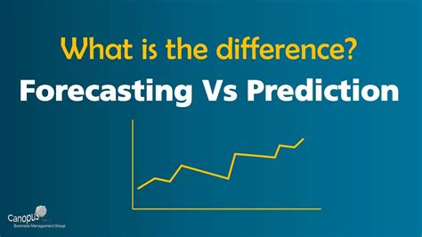 What is forecasting vs prediction?