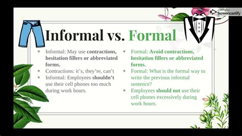 What is formal tone?