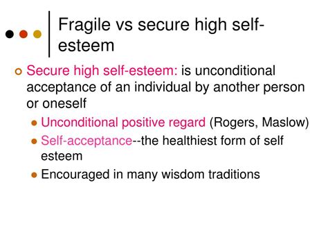 What is fragile high self-esteem?