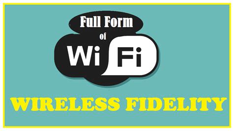 What is full form of WIFI?