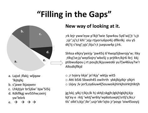 What is gap filling?