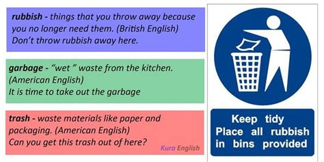 What is garbage in British English?