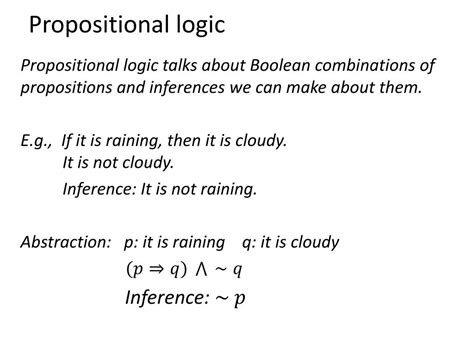 What is general proposition in logic?