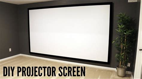 What is good material for DIY projector screen?