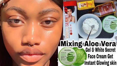 What is good to mix with aloe vera for face?