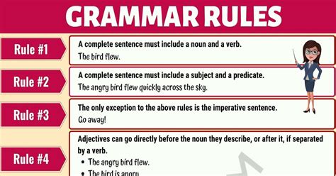 What is grammar rule 7?