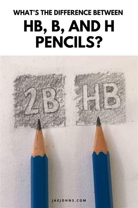 What is harder pencil H or B?