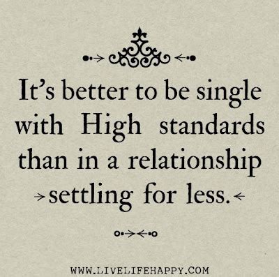 What is high standard in love?