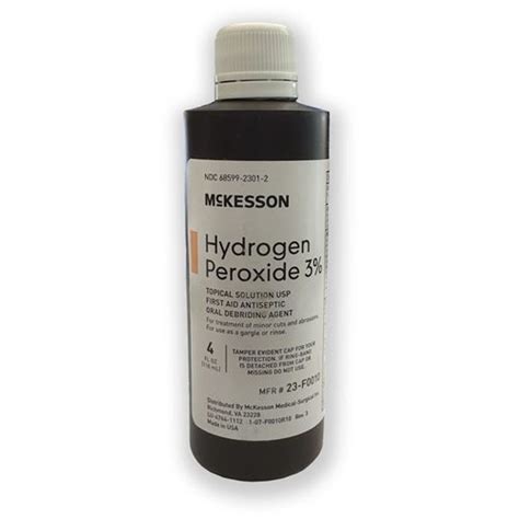 What is hydrogen peroxide 3% used for?