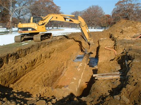 What is initial excavation?