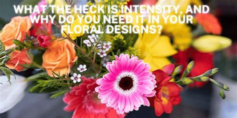 What is intensity in floral design?