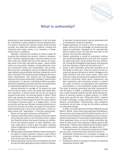 What is invalid authorship?
