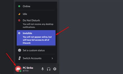 What is invisible mode on Discord?