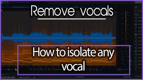What is isolating vocals?