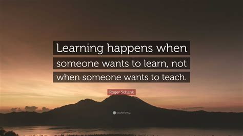 What is it called when someone wants to learn?