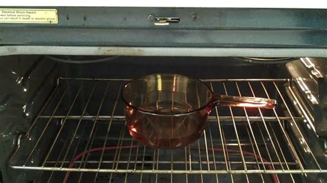 What is it called when you put a pan of water in the oven?