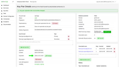 What is key expiration?