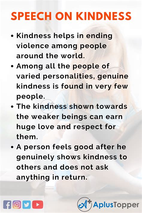 What is kindness speech?