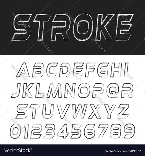 What is letter stroke?
