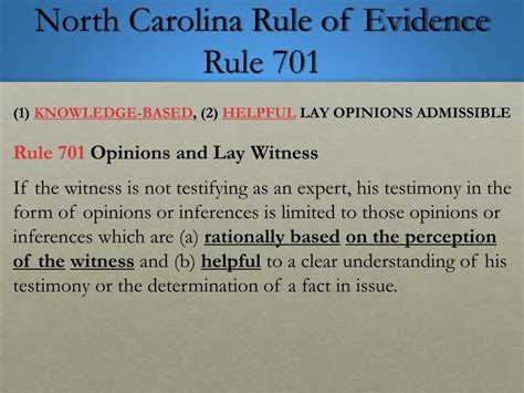 What is mass rules of evidence 701?