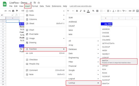 What is match function in Google sheet?