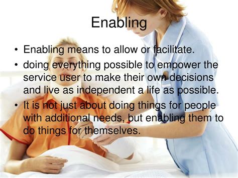 What is mean by enabling?