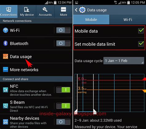 What is mobile data on Android?