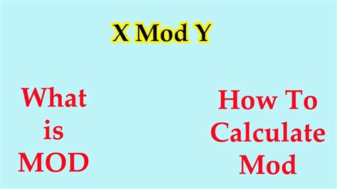 What is mod 9 in math?