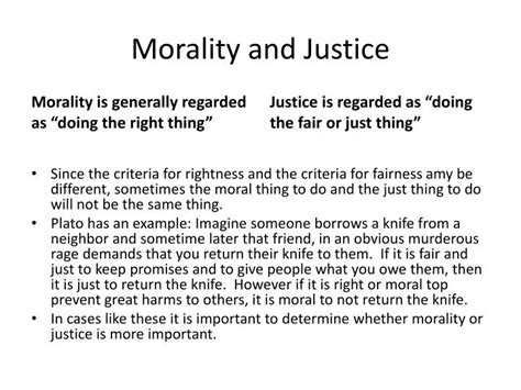 What is moral justice?