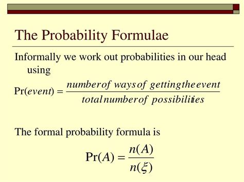 What is n in the probability formula?