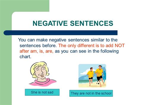 What is negative sentences?