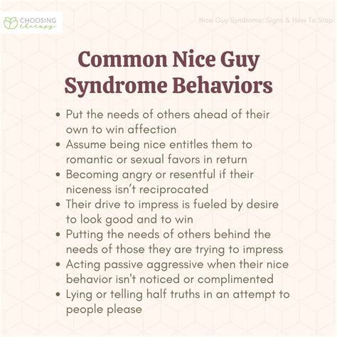 What is nice guy syndrome?