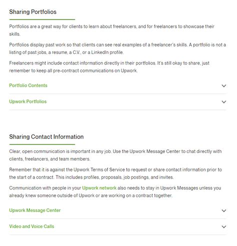 What is not allowed in Upwork?