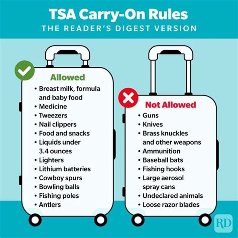 What is not allowed in carry-on baggage for international flights?