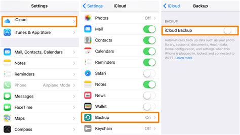 What is not backed up on iCloud?