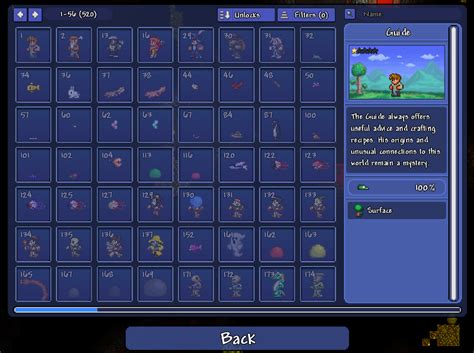 What is number 10 in the Bestiary Terraria?