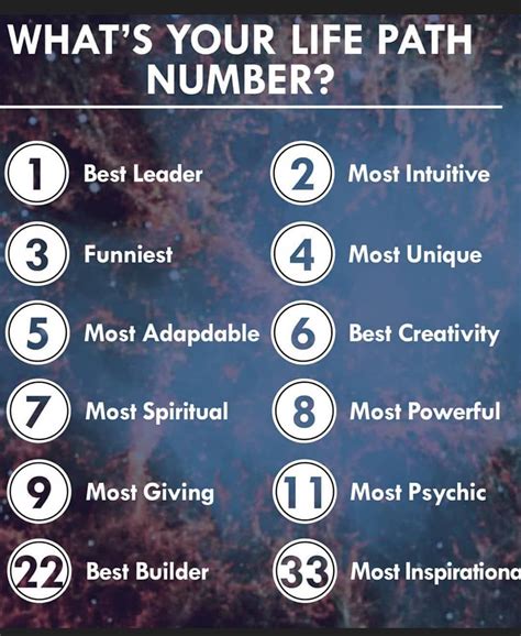 What is number 6 in life?