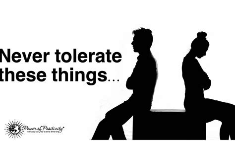 What is one behavior that you never tolerate?
