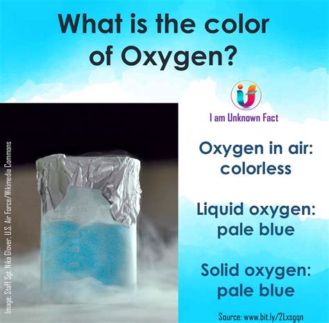 What is oxygen's color?