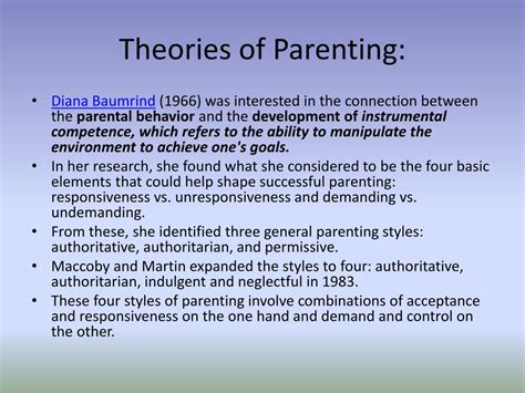 What is parenting theory?