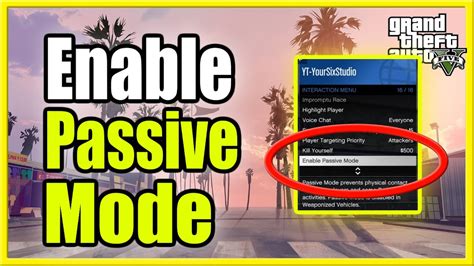 What is passive mode in GTA 5?