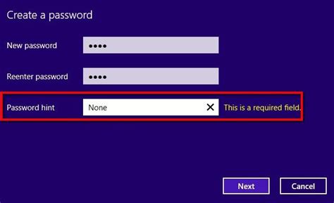 What is password hint?