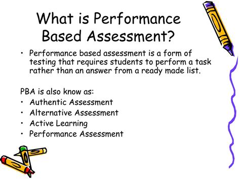 What is performance based assessment?