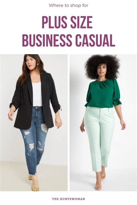 What is plus size business casual?