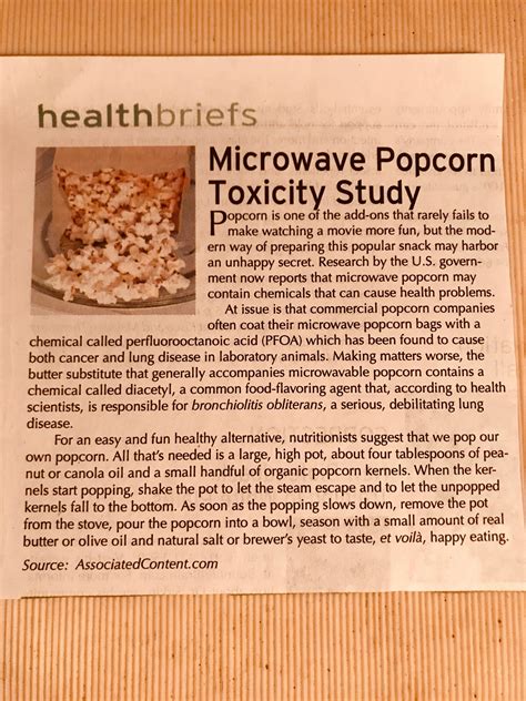 What is popcorn poisoning?