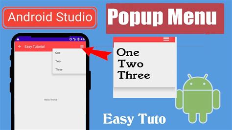 What is popup menu in Android?