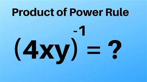 What is power of a product?