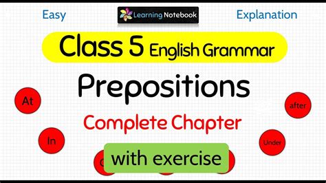 What is preposition class 5?
