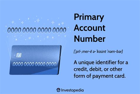 What is primary account number in bank?